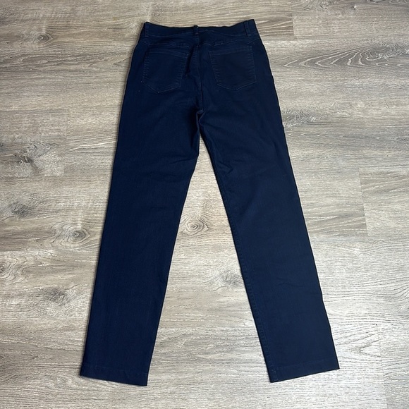 Klaveli Dark Blue High Waisted Straight Leg Jeans Sz 8 - Picture 6 of 10